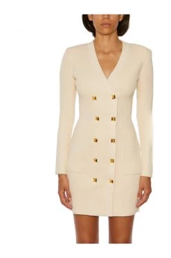 Elisabetta Franchi Casual Jurken Knitted Dresses White -Elisabetta Franchi Winkel 3d55d44e1f36eecdb4fd2c91bc4ef401