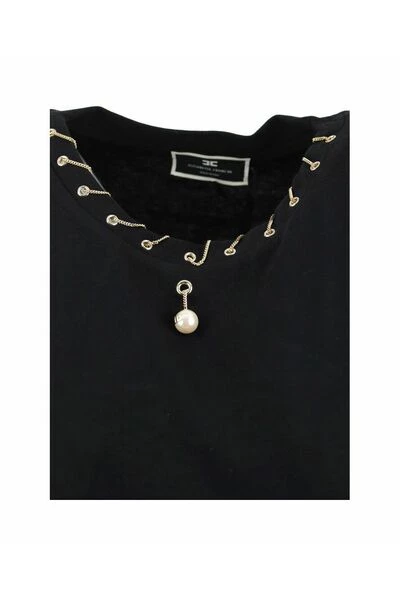 Elisabetta Franchi T-Shirts Black 1 Elisabetta Franchi T-Shirts Black