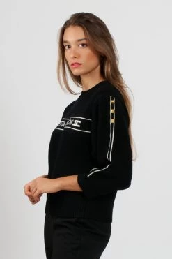 Elisabetta Franchi Hoodies & Sweatvesten Sweatshirts Black