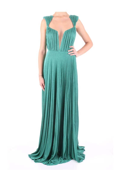 Jurken Elisabetta Franchi Dresses Green 1 Jurken Elisabetta Franchi Dresses Green