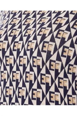 Elisabetta Franchi Casual Jurken Knitted Dresses Beige