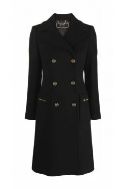 Trenchcoats & Mantels Elisabetta Franchi Coats Black Black