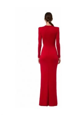 Elisabetta Franchi Jurken Red Carpet Dress Red -Elisabetta Franchi Winkel 3f14655fe27d42bd89deacfe63c191b6