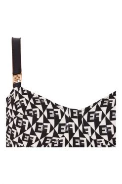 Elisabetta Franchi Shirts Zipped Top Black