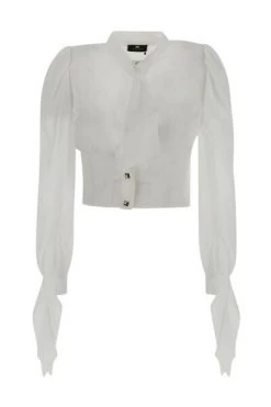 Elisabetta Franchi Blouses White -Elisabetta Franchi Winkel 3f9b08c076007741591bf0c1339d5fa1