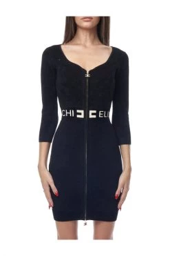 Casual Jurken ELISABETTA FRANCHI Blue 5 Casual Jurken ELISABETTA FRANCHI Blue -Elisabetta Franchi Winkel 4101973ff615565ad4492e1355c8d8d6