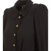 Elisabetta Franchi Longsleeve Shirts Cropped Shirt With Buttons Black