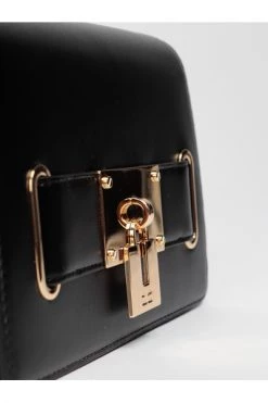 Elisabetta Franchi Schoudertassen Bag With Padlock Pattern Black