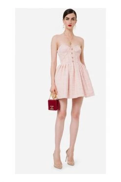 Elisabetta Franchi Casual Jurken Short Dresses Pink -Elisabetta Franchi Winkel 41f2d6c7666b139b3fcd32869dcae5d0