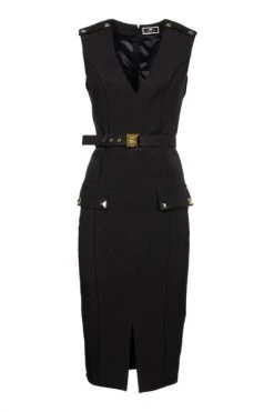 Elisabetta Franchi Maxi Jurken Maxi Dresses Black