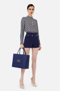 Elisabetta Franchi Longsleeve Shirts Shirts Blue -Elisabetta Franchi Winkel 426e52e5e813c52bc6be43f0914ef389