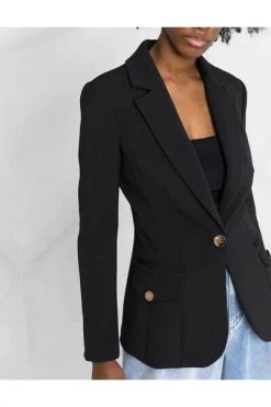 Elisabetta Franchi Blazers Jackets Black -Elisabetta Franchi Winkel 427546afa56cfdce876dd4577e726e84