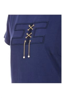 Elisabetta Franchi T-shirts Top Blue -Elisabetta Franchi Winkel 429918f1c350a7f03a59a2c86189ba60