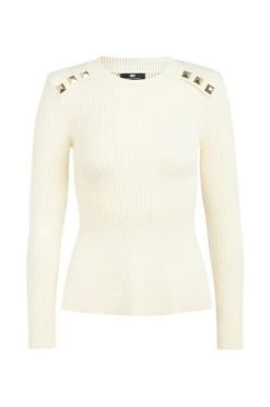 Elisabetta Franchi Sweaters Knitwear White -Elisabetta Franchi Winkel 42a75624ab95e963d6389363a3241acc