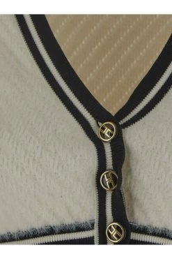 Elisabetta Franchi Vesten Knit Cardigan White