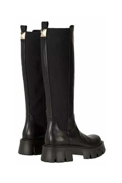 Elisabetta Franchi Laarzen Combat Boots Black 4 Elisabetta Franchi Laarzen Combat Boots Black - Afbeelding 4