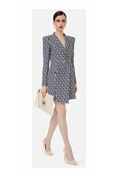 Elisabetta Franchi Casual Jurken Short Dresses Blue 4 Elisabetta Franchi Casual Jurken Short Dresses Blue - Afbeelding 4
