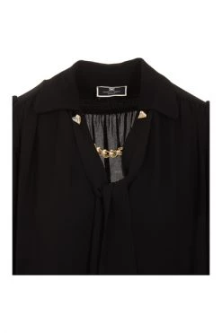 Elisabetta Franchi Blouses Blouse Black -Elisabetta Franchi Winkel 4469f72aa6c702c96b461e977b713af3