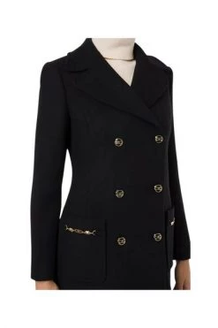Elisabetta Franchi Trenchcoats & Mantels CAPISPALLA Donna CP00226E2-111 Black
