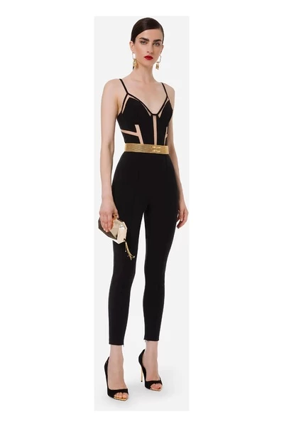 Elisabetta Franchi Jumpsuits & Tuinbroeken Jumpsuits Black 3 Elisabetta Franchi Jumpsuits & Tuinbroeken Jumpsuits Black - Afbeelding 3