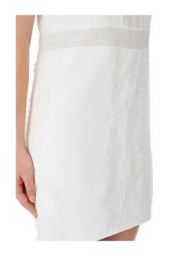 Elisabetta Franchi Casual Jurken Mini Lace Dress White