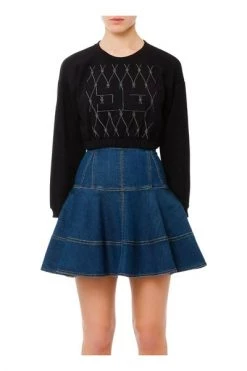 Elisabetta Franchi Hoodies & Sweatvesten Sweatshirts Black -Elisabetta Franchi Winkel 48d79bfd6895058ef23181a51f2a8934