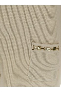 Elisabetta Franchi Coltruien Roll-Neck Jumper Beige