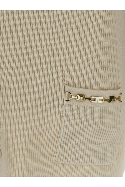 Elisabetta Franchi Coltruien Roll-Neck Jumper Beige 1 Elisabetta Franchi Coltruien Roll-Neck Jumper Beige