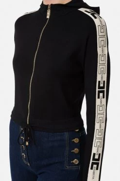 Elisabetta Franchi Hoodies & Sweatvesten Sweatshirt MK17S16E2 Black 10 Elisabetta Franchi Hoodies & Sweatvesten Sweatshirt MK17S16E2 Black -Elisabetta Franchi Winkel 49769e3e32abf5a79048dedde0e6b822