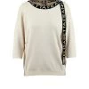 Elisabetta Franchi Sweaters Round-neck Knitwear Beige