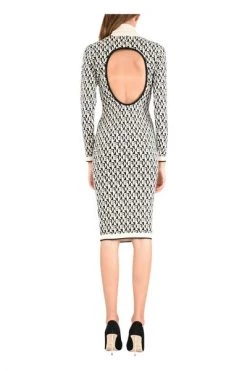 Casual Jurken ELISABETTA FRANCHI Abito Midi Black -Elisabetta Franchi Winkel 4a0a364925c798b1fe64dc1c4762874f