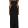 Elisabetta Franchi Jurken Red Carpet Draped Dress With Slit Black