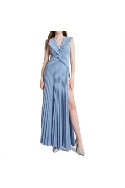 Elisabetta Franchi Jurken Red Carpet Dress With Lurex Drape Blue 7 Elisabetta Franchi Jurken Red Carpet Dress With Lurex Drape Blue -Elisabetta Franchi Winkel 4b9e552448af1c9dbd0d2cfa93cc91fe