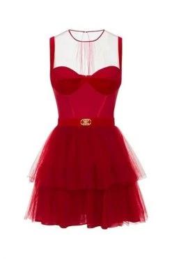Elisabetta Franchi Feestjurken Party Dresses Red 6 Elisabetta Franchi Feestjurken Party Dresses Red -Elisabetta Franchi Winkel 4ba205b6b9dd2979f902b8bae3267ecd
