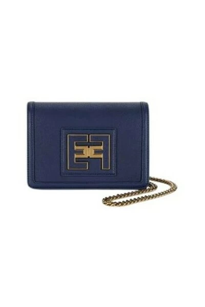 Elisabetta Franchi Schoudertassen Shoulder Bags Blue 1 Elisabetta Franchi Schoudertassen Shoulder Bags Blue