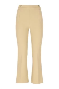 Elisabetta Franchi Broeken Trousers Beige -Elisabetta Franchi Winkel 4bad087aafe99de34c79c7122389a44c