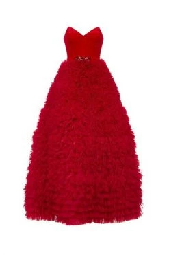 Elisabetta Franchi Feestjurken Party Dresses Red