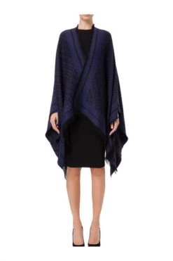 Elisabetta Franchi Poncho's Cape MIINTO-5880975a749238156e25 Blue