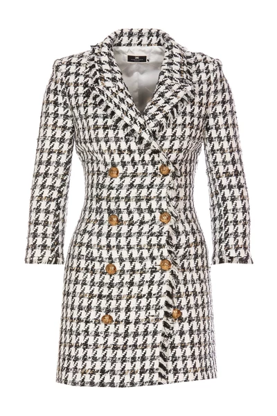 Casual Jurken Elisabetta Franchi Dresses White 1 Casual Jurken Elisabetta Franchi Dresses White