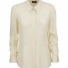 Elisabetta Franchi Longsleeve Shirts Basic Viscose Shirt Beige