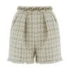 Elisabetta Franchi Korte Broeken Shorts Beige