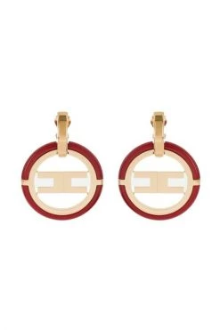 Elisabetta Franchi Oorbellen Earrings Red