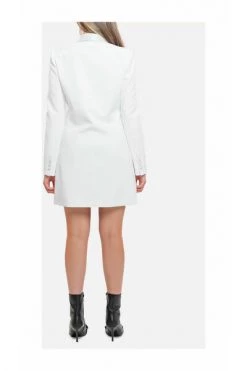 Elisabetta Franchi Casual Jurken SMOKING DRESS White
