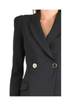 Elisabetta Franchi Casual Jurken SHORT DRESS Black -Elisabetta Franchi Winkel 4e34e6cfa5d25494811b5c34f46a8108