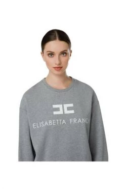 Elisabetta Franchi Hoodies & Sweatvesten Sweatshirt Gray