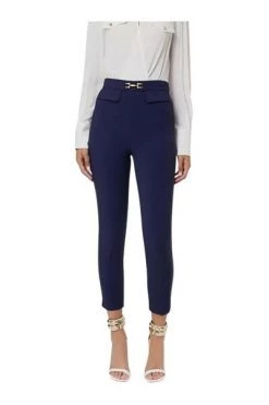 Elisabetta Franchi Pantalons Slim-fit Trousers Blue -Elisabetta Franchi Winkel 4e629c83ec3c1337eba4ec9e4f99032f