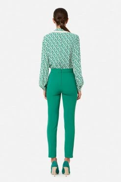 Elisabetta Franchi Chino's Chinos Green