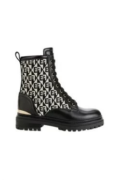 Elisabetta Franchi Laarzen Lace-up Boots Black