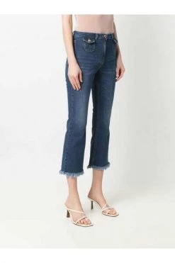 Elisabetta Franchi Cropped Jeans Blue -Elisabetta Franchi Winkel 4fb0b45428b5f3e1b1807e1c0f47271e
