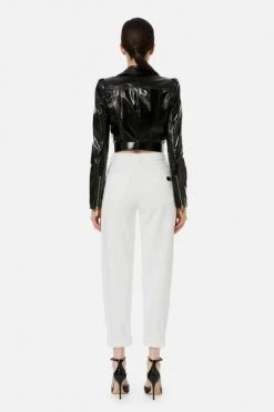 Elisabetta Franchi Pantalons Tapered Trousers White 7 Elisabetta Franchi Pantalons Tapered Trousers White -Elisabetta Franchi Winkel 4fc6aa442c0e35ee806d63662c161c69